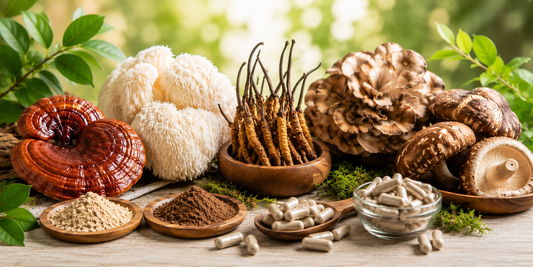 Individuelle Vitalpilz-Extrakt-Mischung aus hochwertigen Bio-Vitalpilzen