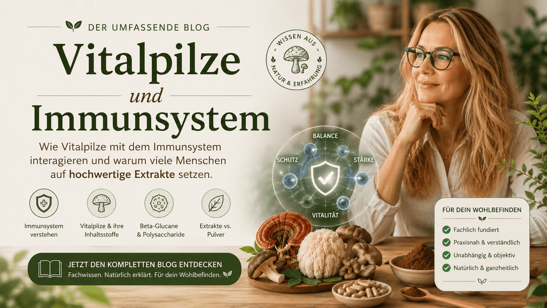 Vitalpilze und Immunsystem: Warum Beta-Glucane und Extrakte so wichtig sind - Onlinepilze