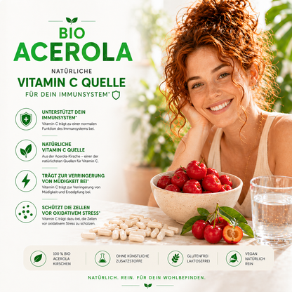Acerola Bio Extrakt kaufen – Vitamin C für dein Wohlbefinden