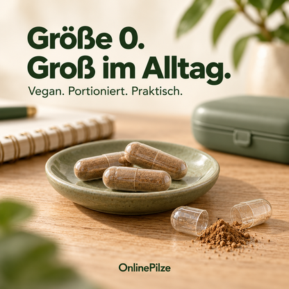 Chaga - Bio Vitalpilz-Extrakt Kapseln & Pulver (Inonotus obliquus)
