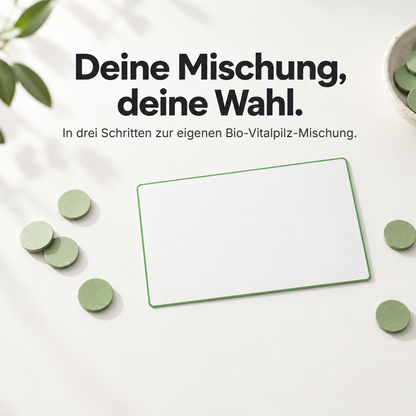 Individuelle Vitalpilz-Extrakt-Mischung – Bio Vitalpilze selbst kombinieren