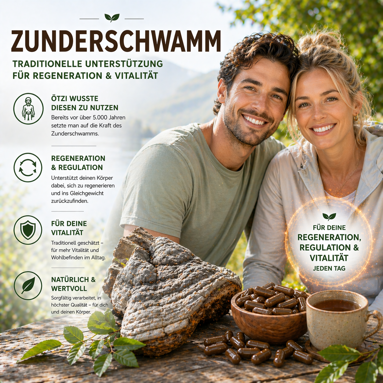 "Zunderschwamm" Bio Vitalpilz Extrakt – Innere Stärke & Balance