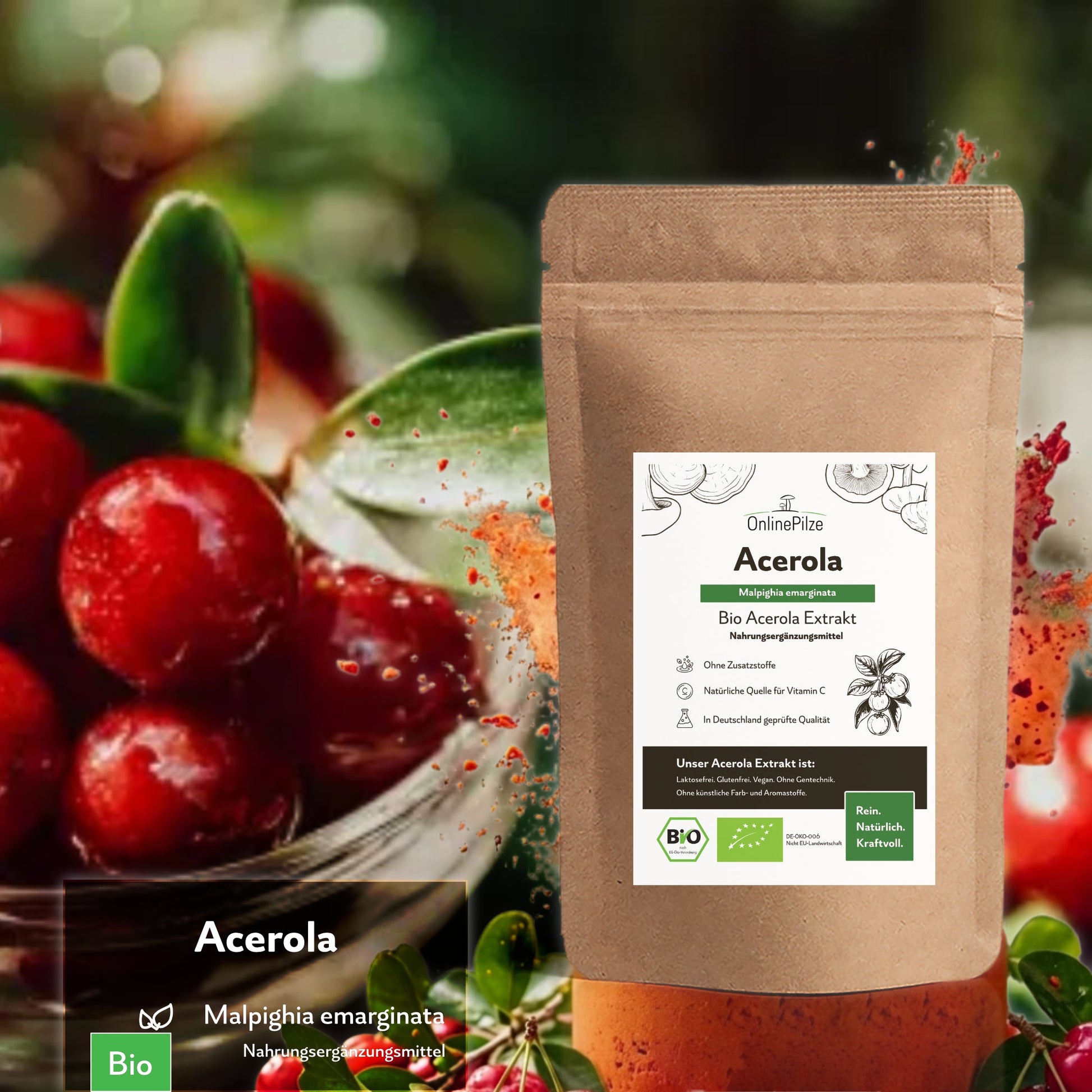 Acerola Bio Extrakt kaufen – Vitamin C für dein Wohlbefinden - Onlinepilze