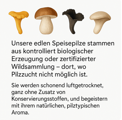 Bio - Speisepilze - NEU! - Onlinepilze