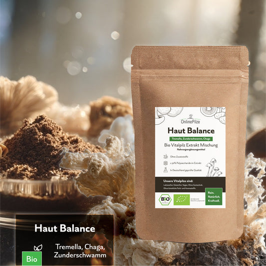 "Haut Balance" Bio Vitalpilz-Extrakt | Strahlendes Hautgefühl