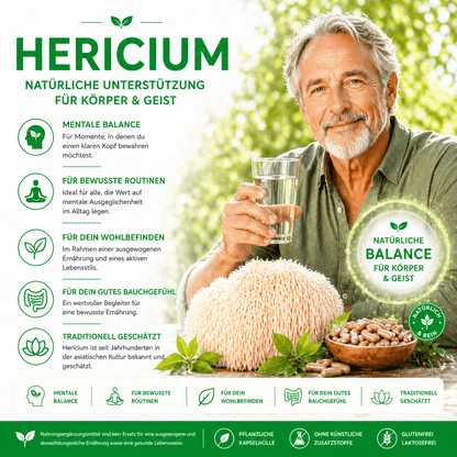 "Hericium" Bio Vitalpilz Extrakt – Fokus & Klarheit - Onlinepilze