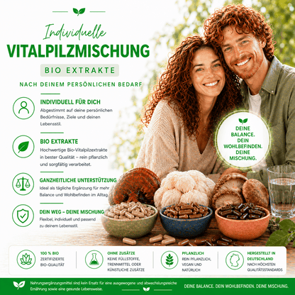 "Individuelle" Vitalpilz Mischung – Bio Extrakte nach deinem Bedarf - Onlinepilze