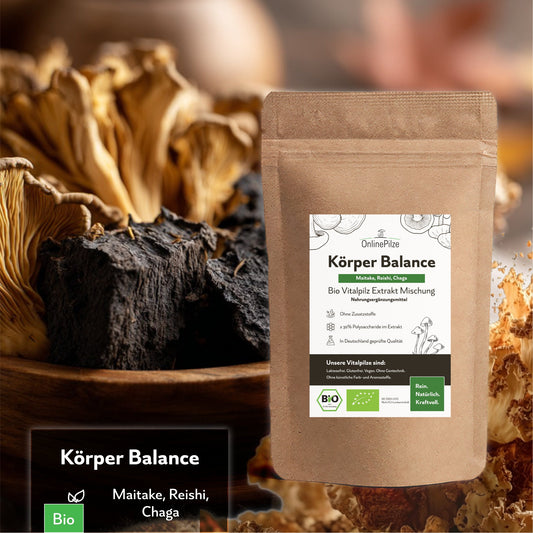 "Körper Balance" Bio Vitalpilz - Extrakt | Wohlbefinden - Onlinepilze