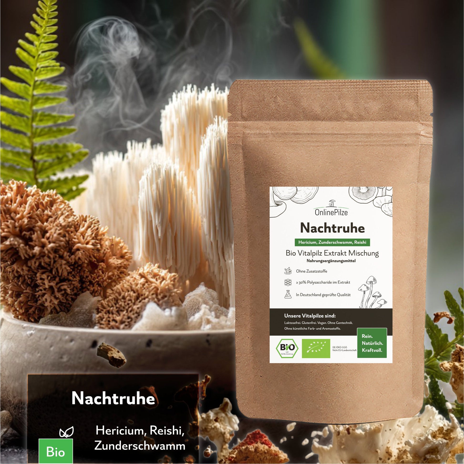 "Nachtruhe" Bio Vitalpilz - Extrakt | Balance am Abend - Onlinepilze