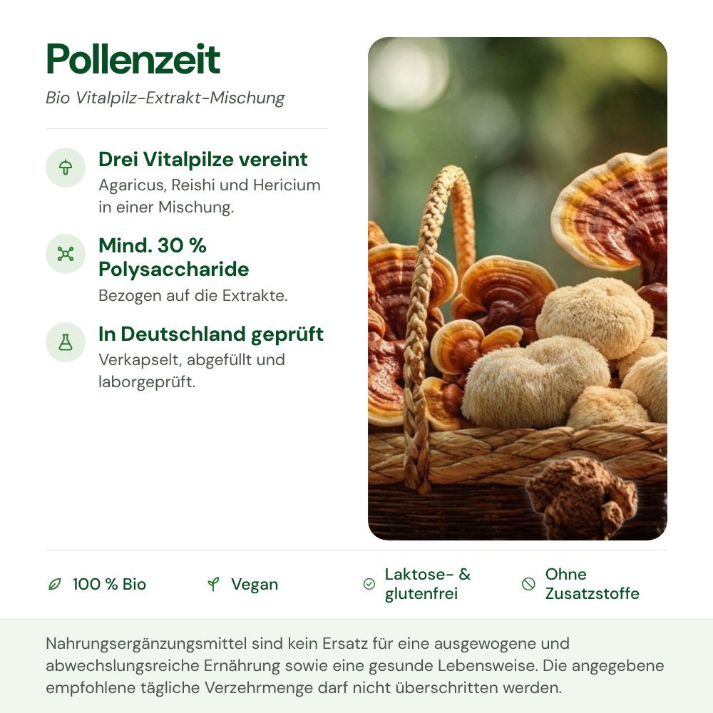Pollenzeit: Herkunft, Polysaccharide und Qualität auf einen Blick