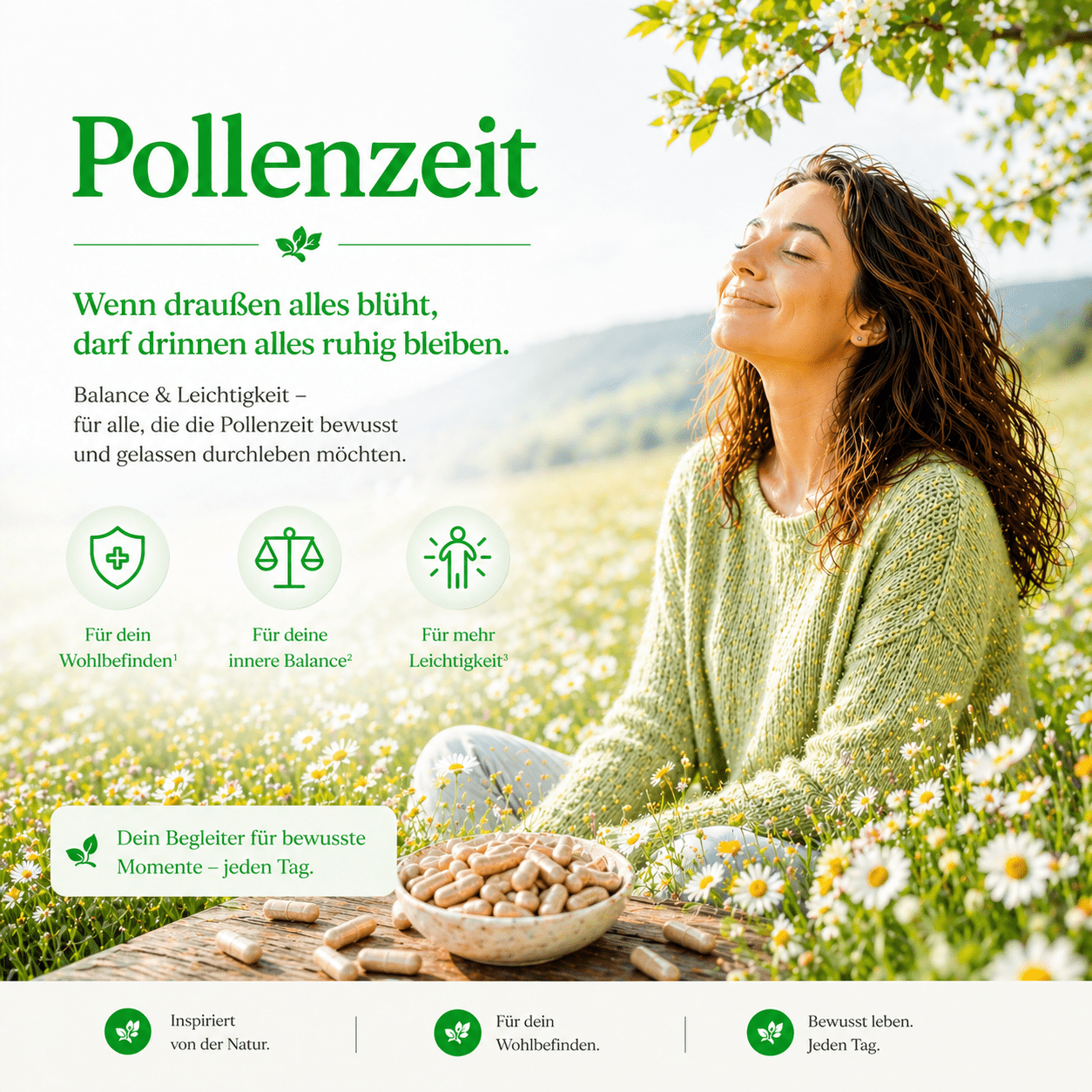 "Pollenzeit" Bio Vitalpilz - Extrakt | Leichtigkeit - Onlinepilze