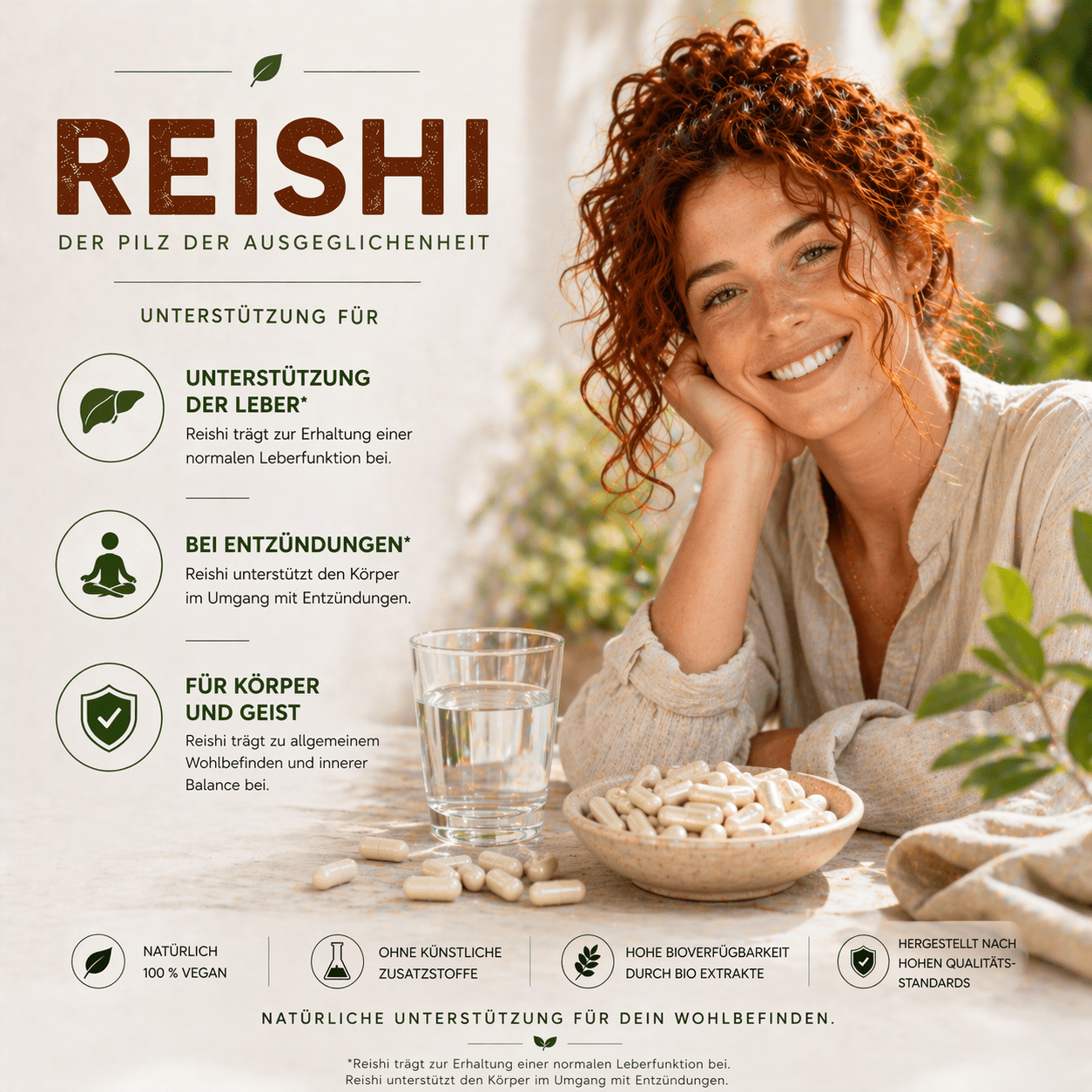 "Reishi" Bio Vitalpilz Extrakt – Ruhe & Balance - Onlinepilze