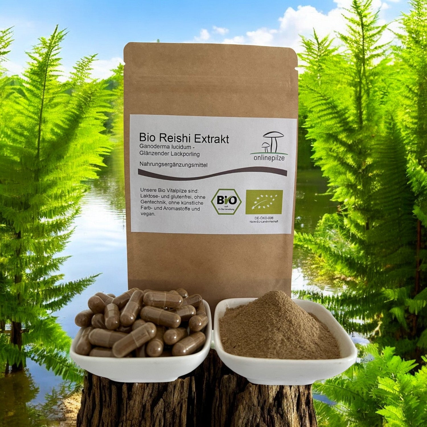 Reishi Vitalpilz Extrakt BIO - Onlinepilze