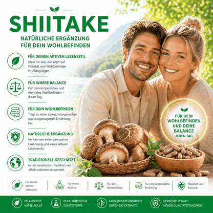 "Shiitake" Bio Vitalpilz Extrakt – Gleichgewicht - Onlinepilze
