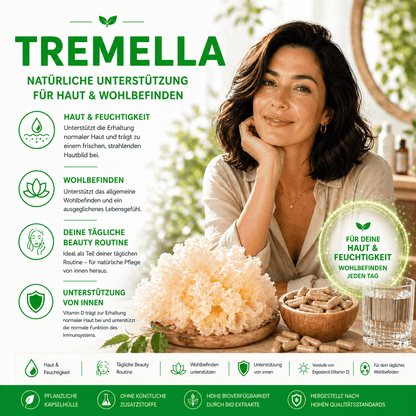"Tremella" Bio Vitalpilz Extrakt – Haut & Feuchtigkeit - Onlinepilze
